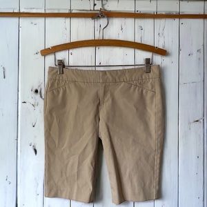 🤑 10/$100 Ecru tan khaki Atkins tailored chino shorts 2